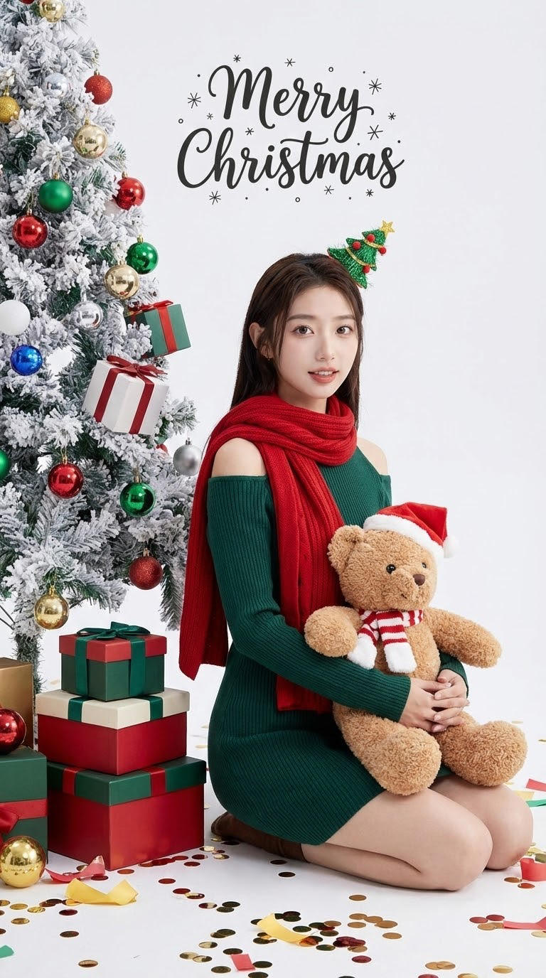 nano banana 圣诞 提示词