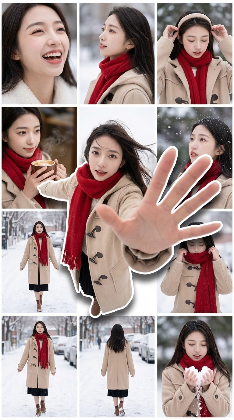 nano banana 圣诞 提示词