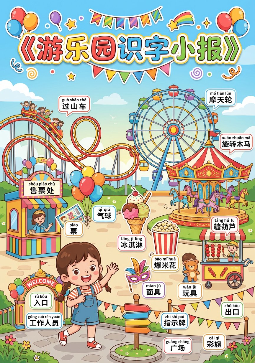 nano banana 卡通 提示词